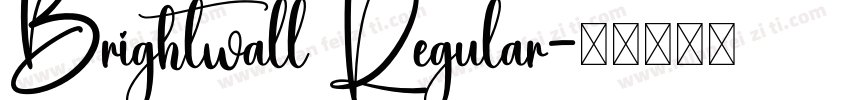 Brightwall Regular字体转换